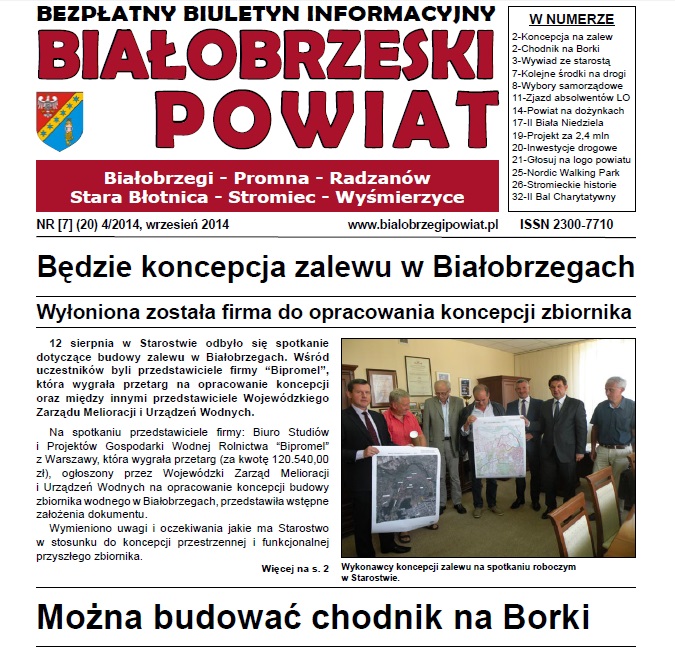  Bezpatny Informator Powiatu Biaobrzeskiego -wydanie wrzesie 2014