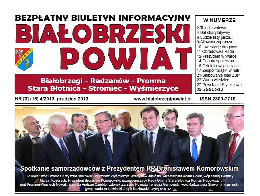  Bezpatny Informator Powiatu Biaobrzeskiego -wydanie marzec 2013