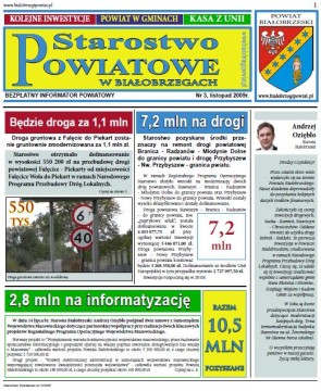  Bezpatny Informator Powiatu Biaobrzeskiego -wydanie listopad 2009